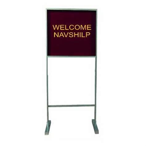 Softboard Core Red Golden Welcome Board With Stand Frame Material