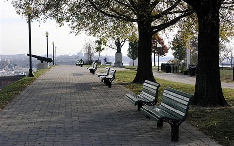 1920x1080px Free Download Hd Wallpaper Bench City Trees Plant Seat Park Empty