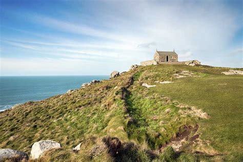 Island Hill And St Nicholas Chapel St Ives Cornwall