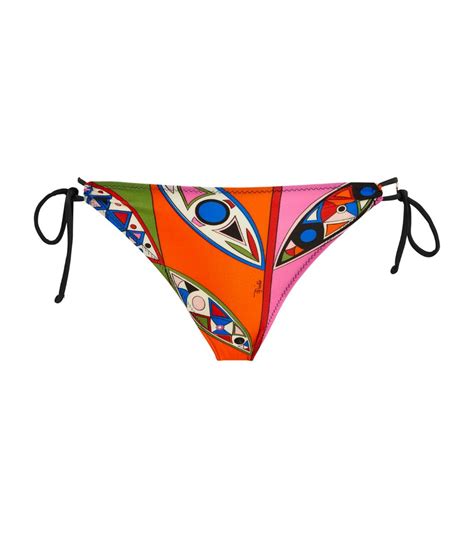 Womens Pucci Multi Geometric Print Bikini Bottoms Harrods Uk