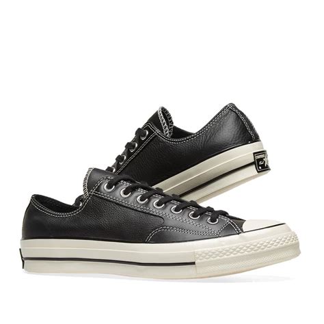 Converse Chuck Taylor 1970s Ox Premium Leather Black And Egret End Us