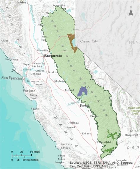 Sierra Madre California Map California Mountain Range Map Detailed