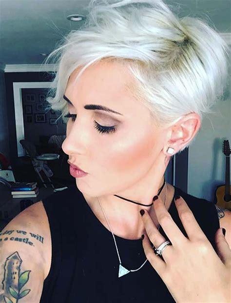 women s short platinum hairstyles