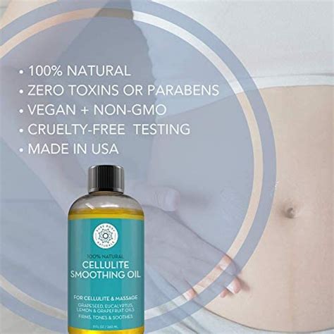 Pure Body Naturals Cellulite Massage Oil 8 Fl Oz