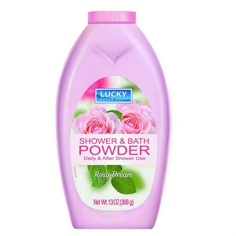 Lucky Super Soft Body Powder Rosy Dream Pink 13 Oz