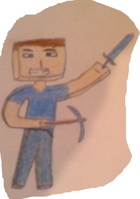 Steve With Diamond Tools D Minecraft Xbox 360 Edition Fan Art