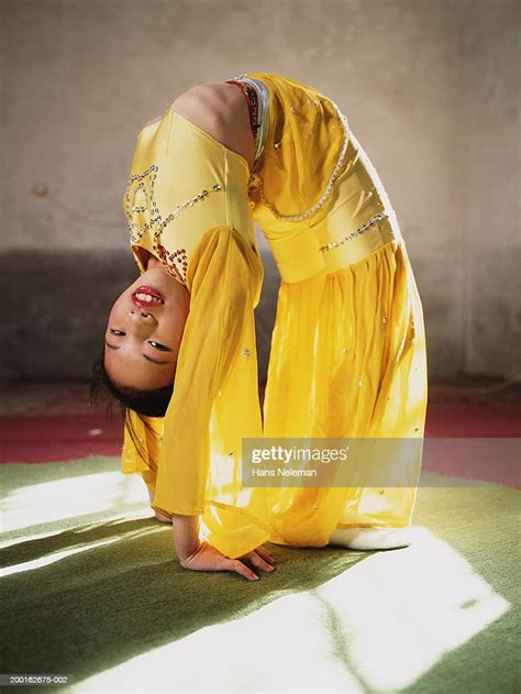 Female Contortionist Bending Over Backwards Portrait Photo Getty Images