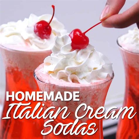 Homemade Italian Cream Sodas Pulptastic