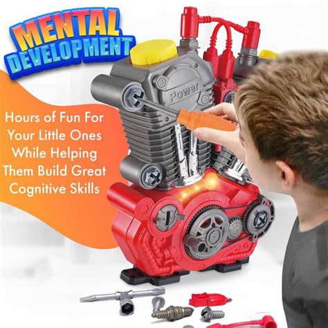 Take Apart Toys Engine Building Kit With Lights Sounds And Over 20 Cool