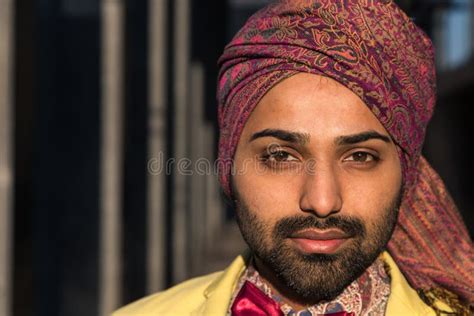 Indian Handsome Man Posing In An Urban Context Stock Image Image Of