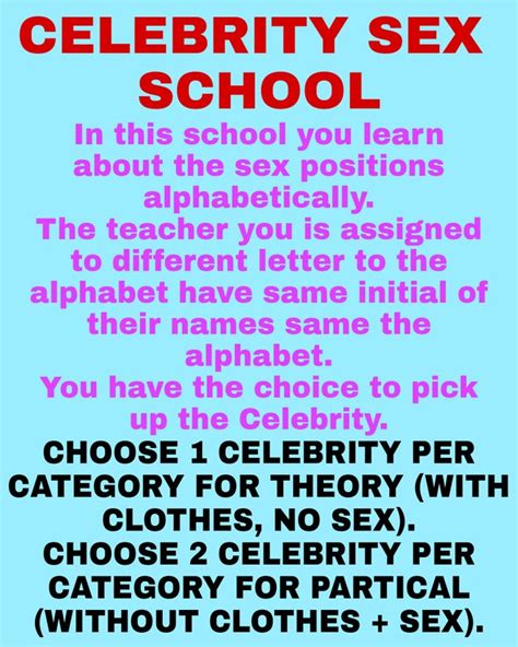 Part 1 3 Celebrity Sex School The Total Course Is Assigned To Be