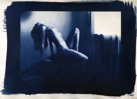 Nude Cyanotype 11 Cyanotype Flower And Nude Photographs By