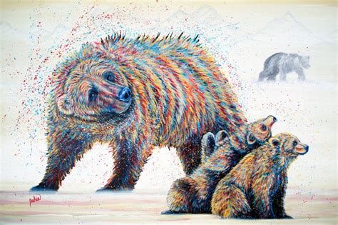 Portfolio Colorful Contemporary Animal Wildlife Fine Art Paintings