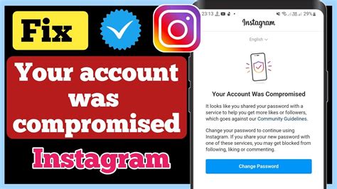 Your Account Was Compromised Compromised Instagram Account Forgot