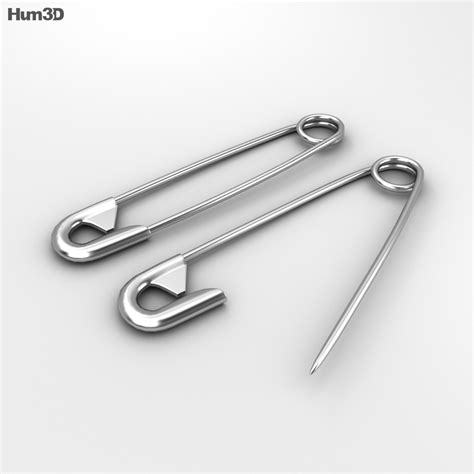 Safety Pins 3d Model Clothes On Hum3d