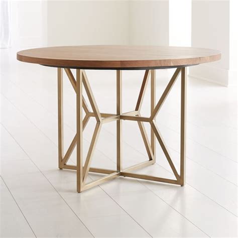 Hayes 48 Round Acacia Dining Table Reviews Crate And Barrel