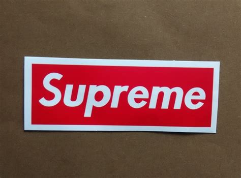 Supreme Bumper Sticker Ar