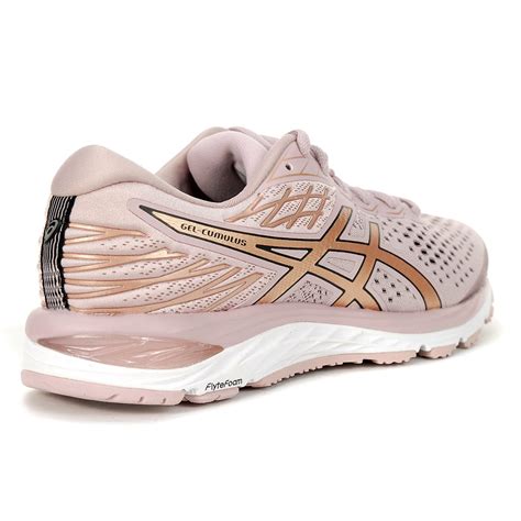 Asics Womens Gel Cumulus 21 Watershed Rosegold Running Shoes 1012a468