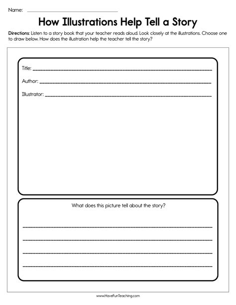 How Illustrations Help Tell A Story Worksheet By Teach Simple