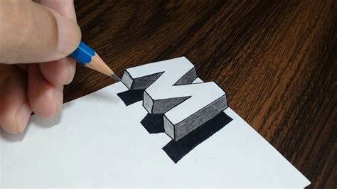3d Drawing Letters M Fully Blogsphere Image Library
