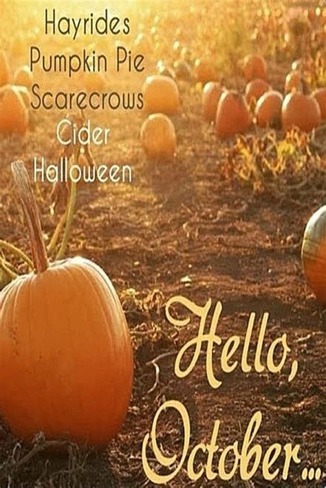 Hello October Hello October Hello October Images Pumpkin