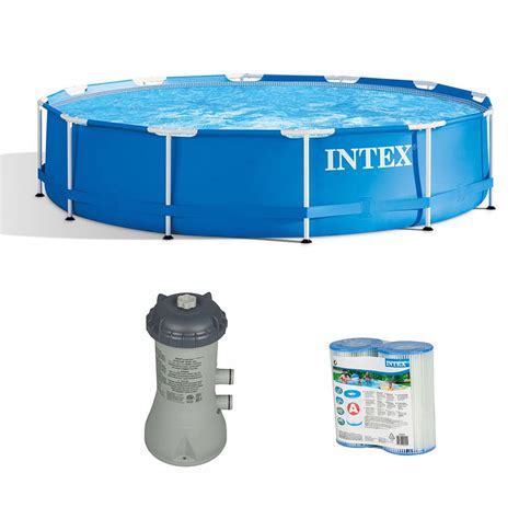 Intex 12 X 30 Above Ground Pool W Filter Pump System And Filter