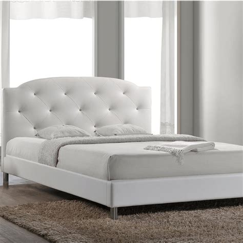 Baxton Studio Canterbury White Full Upholstered Bed 28862 5560 Hd The