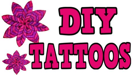 Diy Temporary Tattoos 3 Different Ways Easy Diy Tattoos