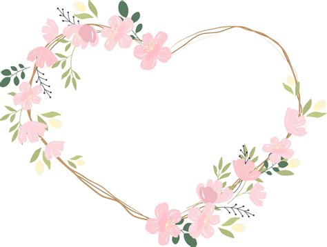 Download Heart Flowers Frame Royalty Free Vector Graphic Pixabay