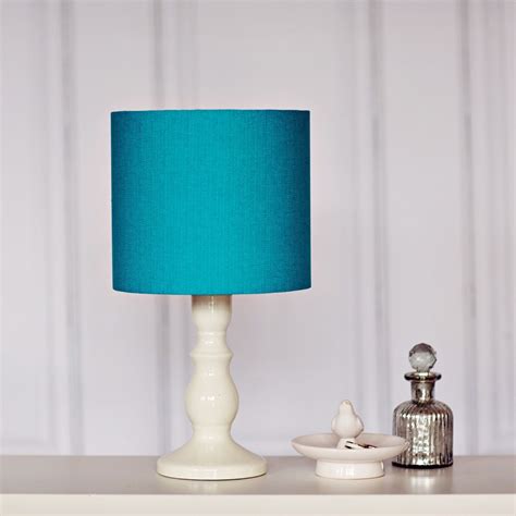 Turquoise Lamp Shade Teal Lamp Shade Table Lamp Light Etsy