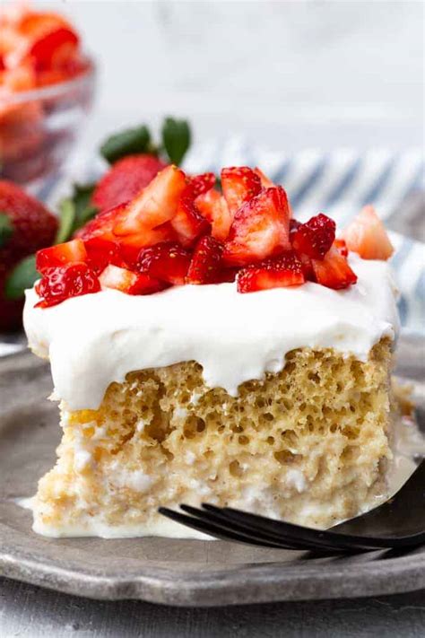 Strawberry Tres Leches Cake Tiktok Recipe Find Vegetarian Recipes