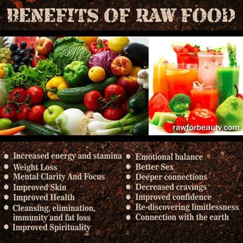 Benefits Of Raw Food I Can Personally Attest To Each Of These Raw