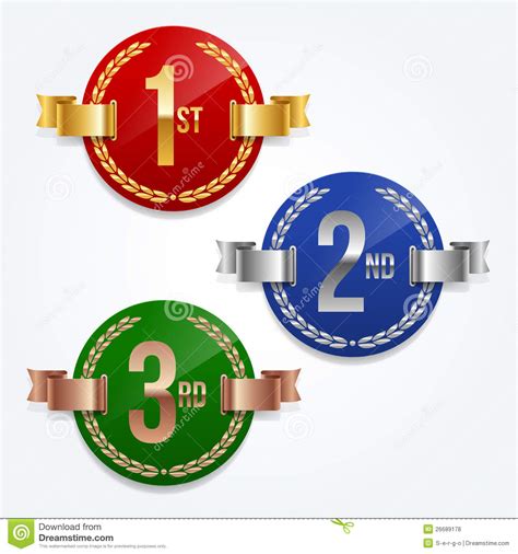 Stock Vector Illustration Of Label Bronze Badge Sport 26689178