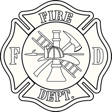 Fire Department Badge Outline