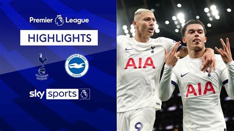 Tottenham 2 1 Brighton Premier League Highlights Football News Sky Sports