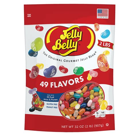 49 Assorted Jelly Bean Flavors 2 Lb Pouch