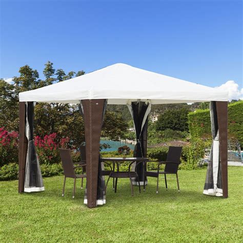 Shop for 10x10 canopies in canopies & shelters. Outdoor 10' x 10' Rattan Wicker Canopy Tent White with ...