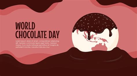 Premium Vector World Chocolate Day Banner Template