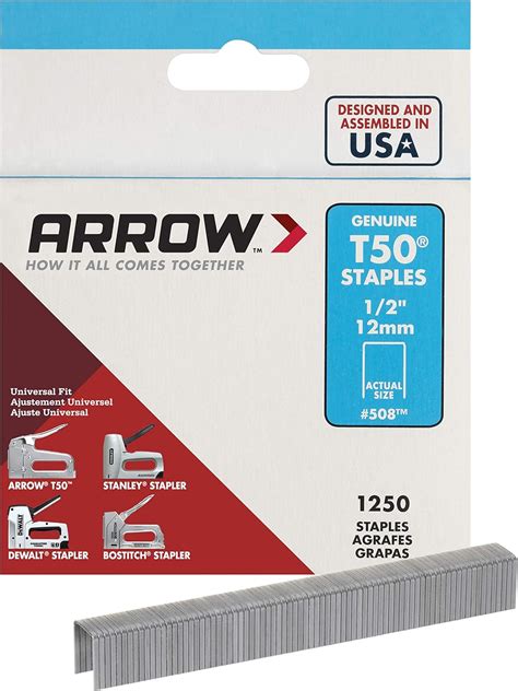 Arrow T50 Staples Box 1250 12mm 12in Amazonde Baumarkt