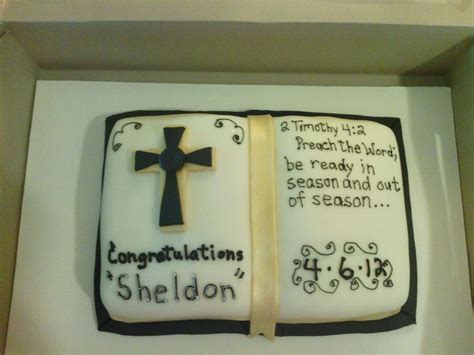 Ordination Cake Bible Cake Religious Cakes Cake