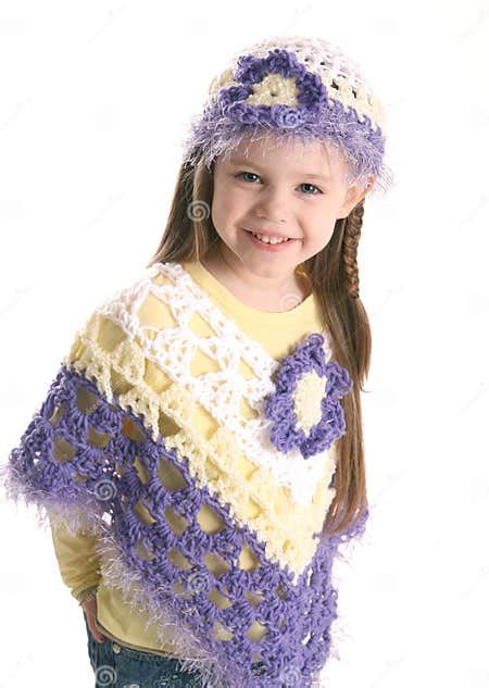 Cute Preschool Girl Wearing Handmade Clothes Stock Photo Image Of