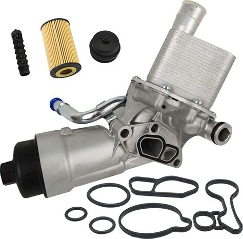 Engine Oil Cooler Filter Safety Housing Adapter Kit Gaske With Assembly