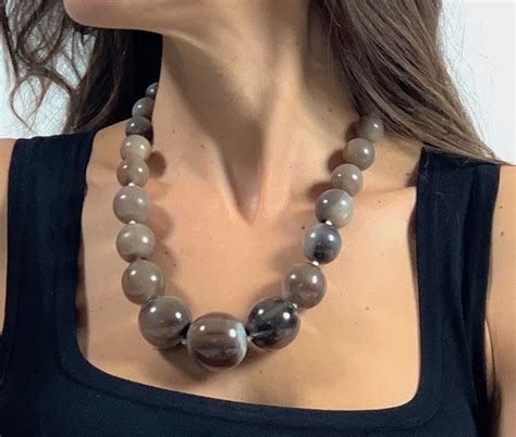 Large Bead Necklace Rzjewelrydesign