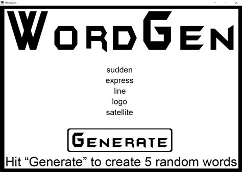 Random Word Generator Free Games Showcase