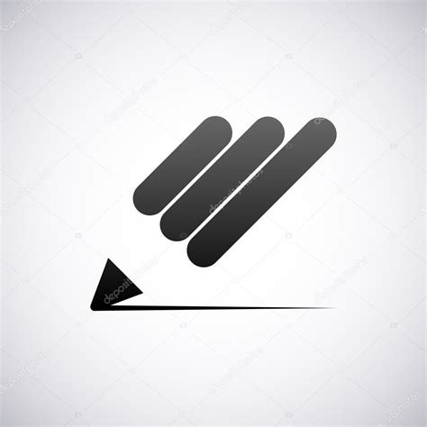 Vector Pencil Concet Logo Design Template — Stock Vector © Alisher