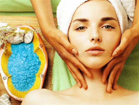 Stock Photo Attractive Lady Getting Spa Treatment In Salon Stock Image