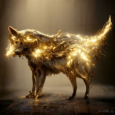 Adult Magical Golden Wolf By Imjustoneguy On Deviantart