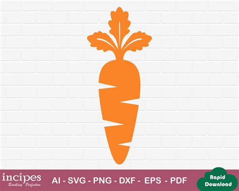 Orange Carrot SVG PNG DXF eps. Three Easter carrots. Cricut | Etsy