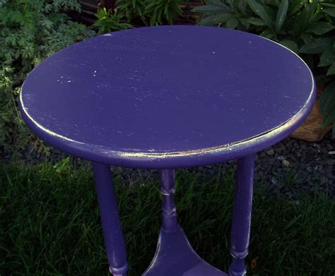Featured Distressed Exotic Purple Tables Little Green Table