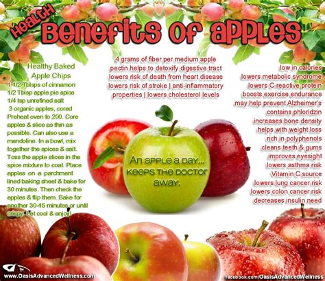 Oasis Advanced Wellness | Apple health benefits, Fruit health benefits, Food health benefits